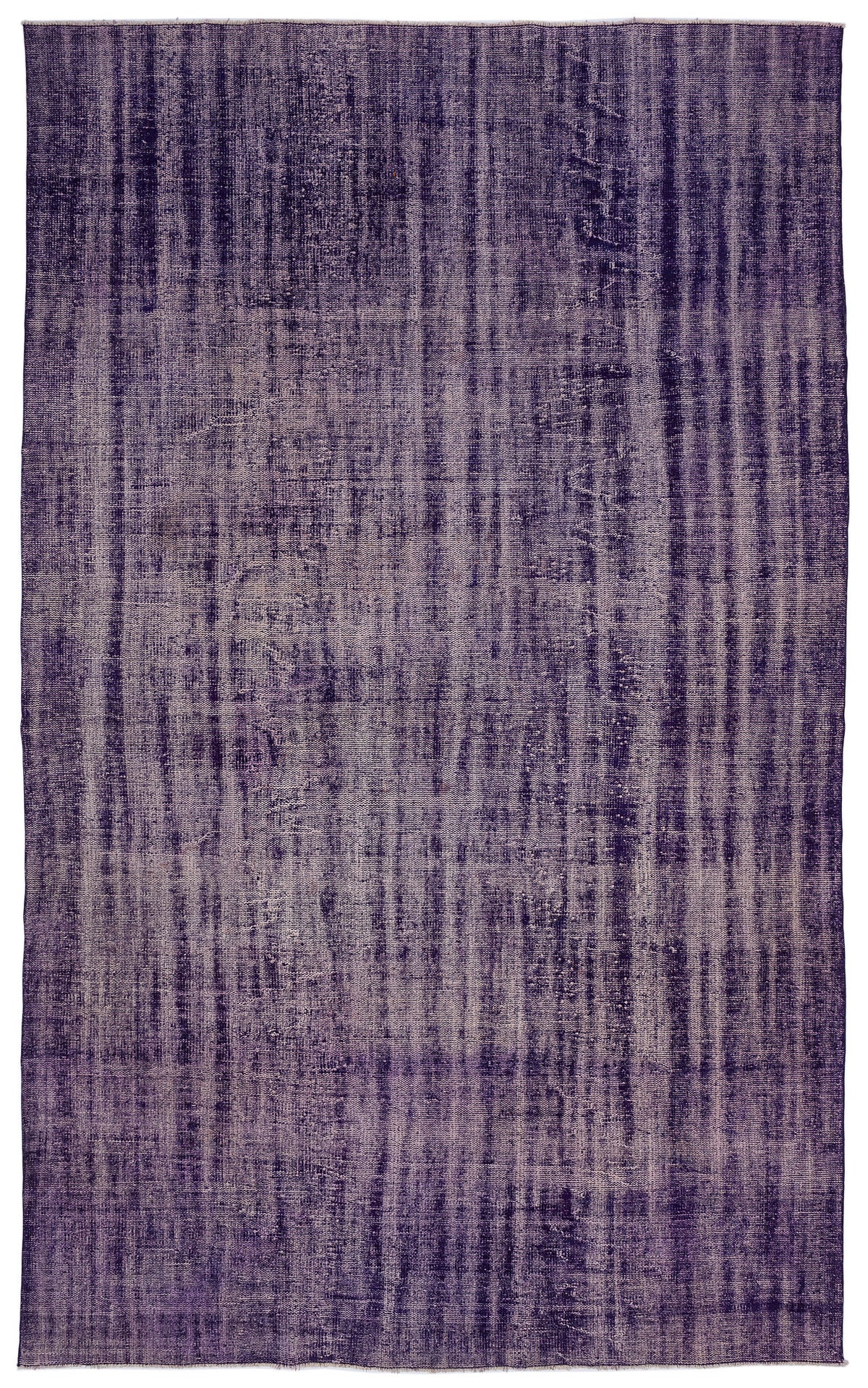 Purple Over Dyed Vintage Rug 7&#39;10&#39;&#39; x 12&#39;4&#39;&#39; ft 240 x 376 cm
