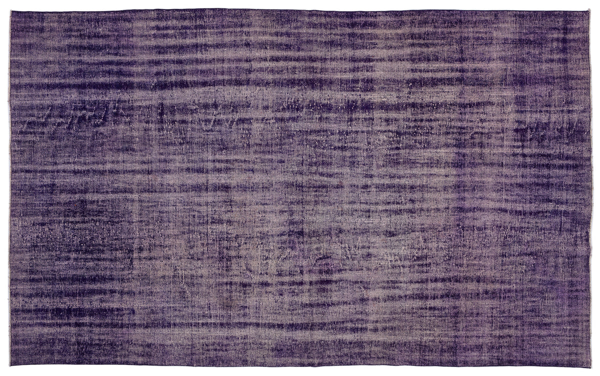 Purple Over Dyed Vintage Rug 7&#39;10&#39;&#39; x 12&#39;4&#39;&#39; ft 240 x 376 cm