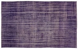 Purple Over Dyed Vintage Rug 7'10'' x 12'4'' ft 240 x 376 cm