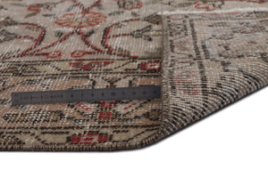 Naturel Over Dyed Vintage Rug 5'5'' x 9'5'' ft 165 x 286 cm