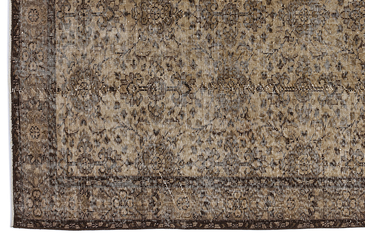 Naturel Over Dyed Vintage Rug 5&#39;5&#39;&#39; x 8&#39;11&#39;&#39; ft 164 x 273 cm