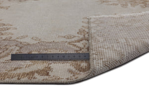 Beige Over Dyed Vintage Rug 5'7'' x 8'6'' ft 170 x 258 cm