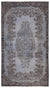 Blue Over Dyed Vintage Rug 5'7'' x 9'12'' ft 170 x 304 cm