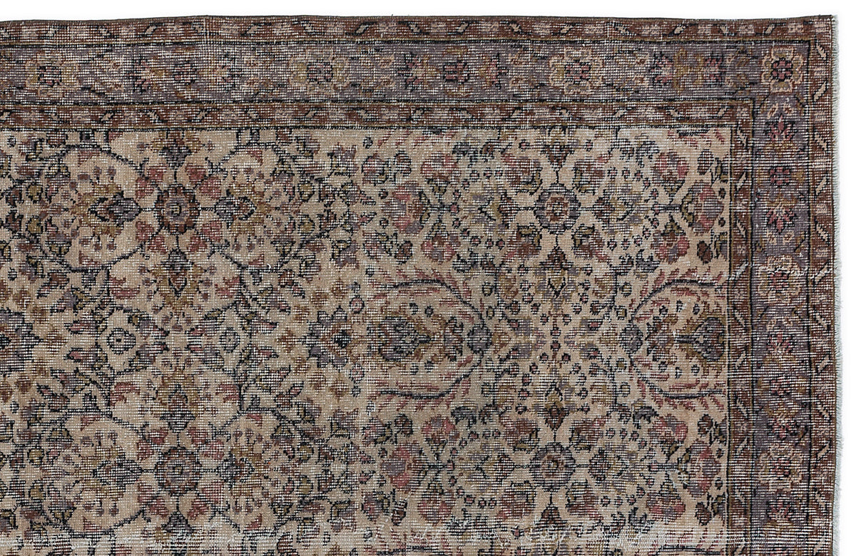 Naturel Over Dyed Vintage Rug 5&#39;1&#39;&#39; x 9&#39;0&#39;&#39; ft 154 x 275 cm