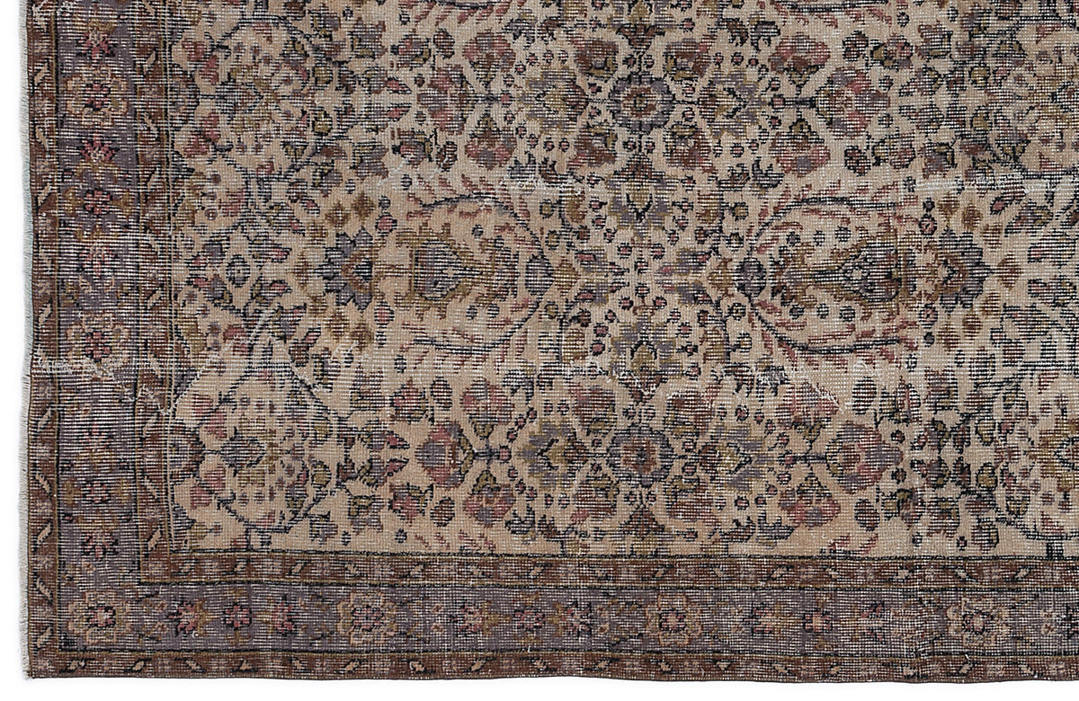Naturel Over Dyed Vintage Rug 5&#39;1&#39;&#39; x 9&#39;0&#39;&#39; ft 154 x 275 cm