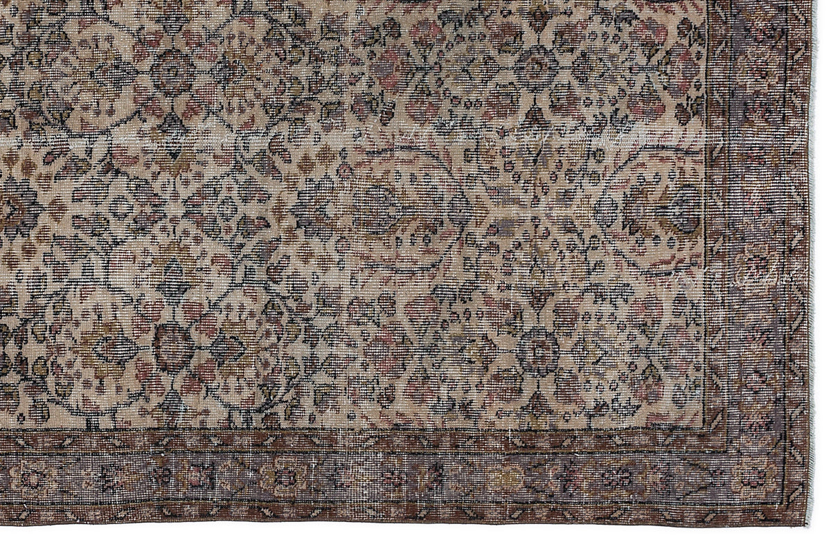Naturel Over Dyed Vintage Rug 5&#39;1&#39;&#39; x 9&#39;0&#39;&#39; ft 154 x 275 cm
