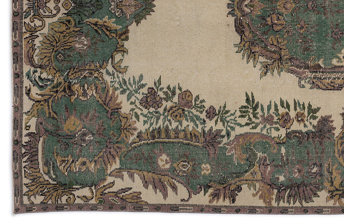 Naturel Over Dyed Vintage Rug 5&#39;6&#39;&#39; x 9&#39;5&#39;&#39; ft 168 x 288 cm