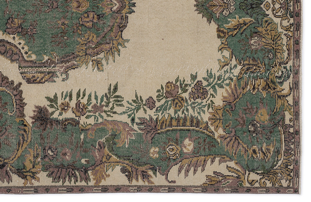 Naturel Over Dyed Vintage Rug 5&#39;6&#39;&#39; x 9&#39;5&#39;&#39; ft 168 x 288 cm