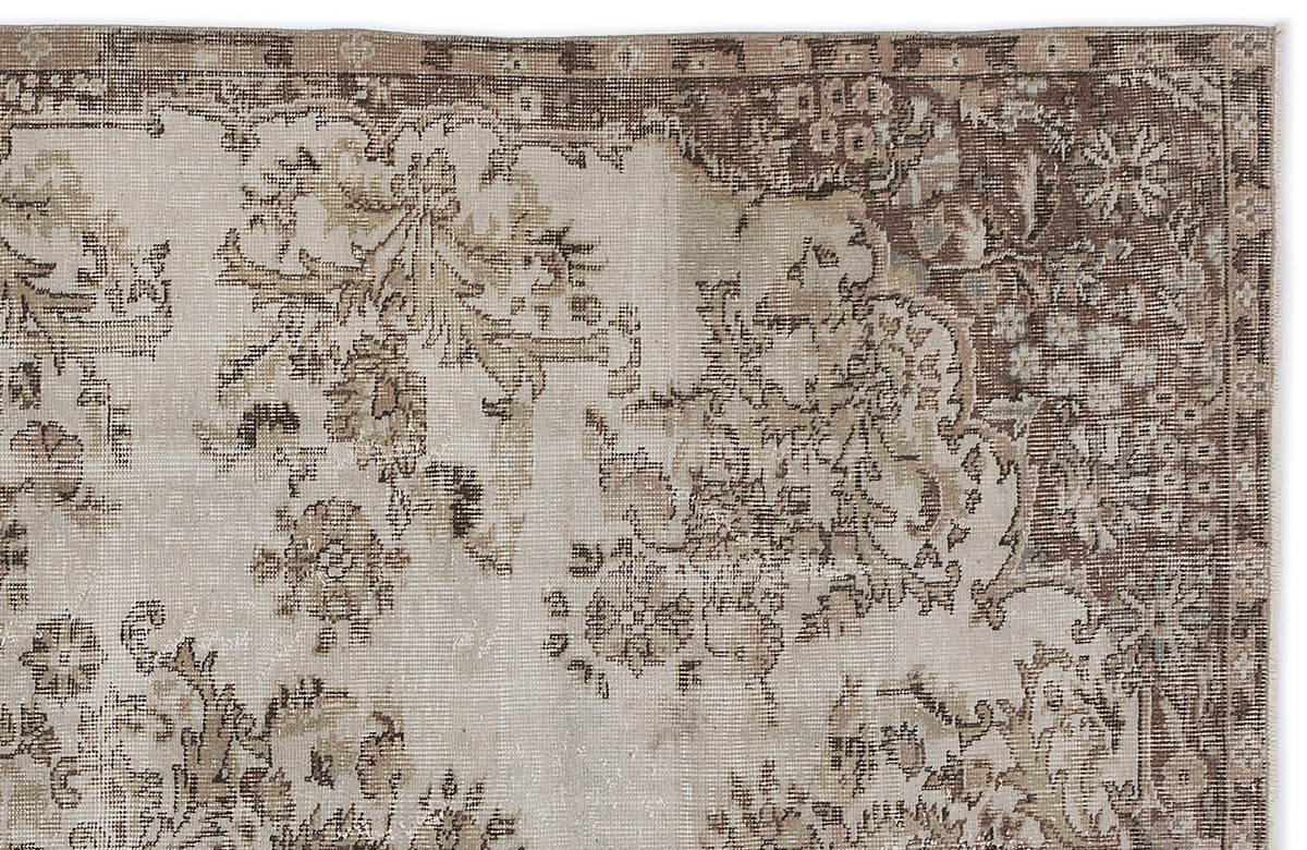 Naturel Over Dyed Vintage Rug 5&#39;11&#39;&#39; x 9&#39;5&#39;&#39; ft 180 x 286 cm
