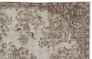 Naturel Over Dyed Vintage Rug 5'11'' x 9'5'' ft 180 x 286 cm