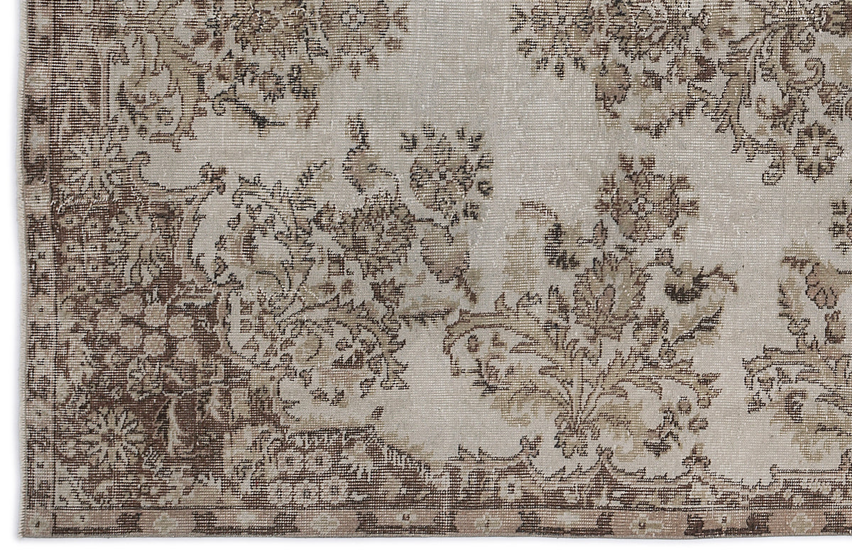 Naturel Over Dyed Vintage Rug 5&#39;11&#39;&#39; x 9&#39;5&#39;&#39; ft 180 x 286 cm