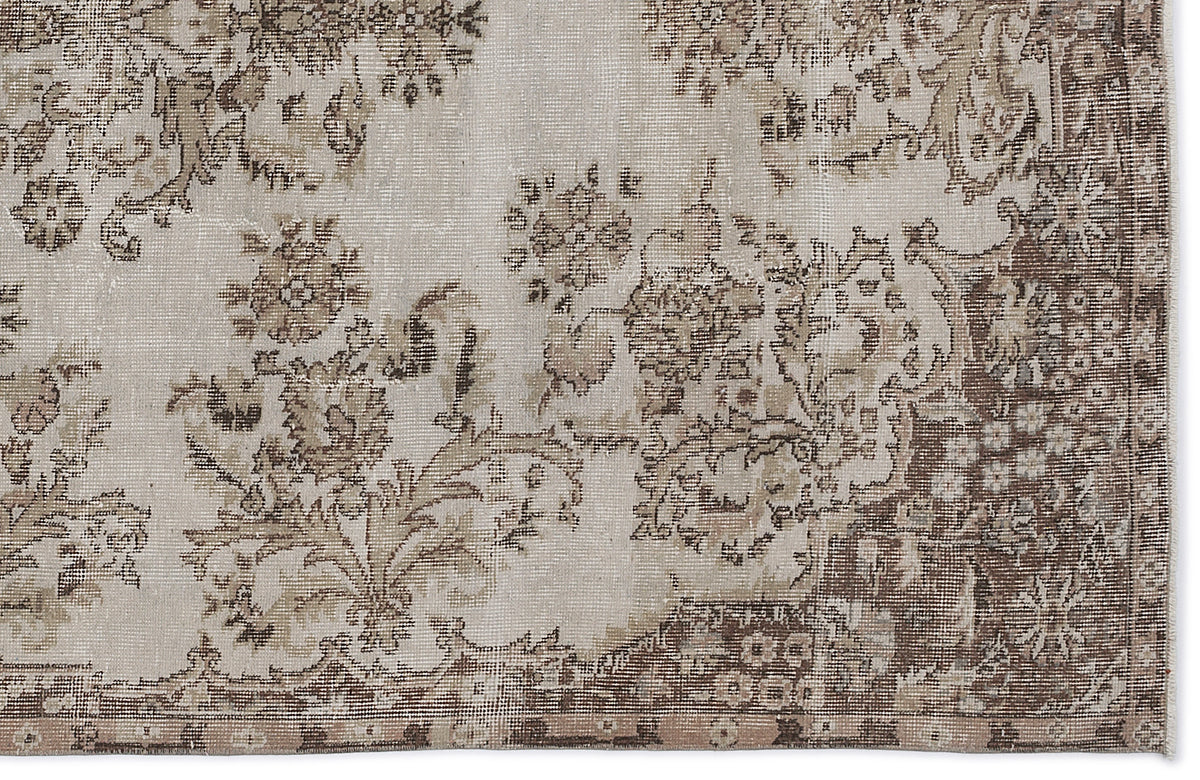Naturel Over Dyed Vintage Rug 5&#39;11&#39;&#39; x 9&#39;5&#39;&#39; ft 180 x 286 cm