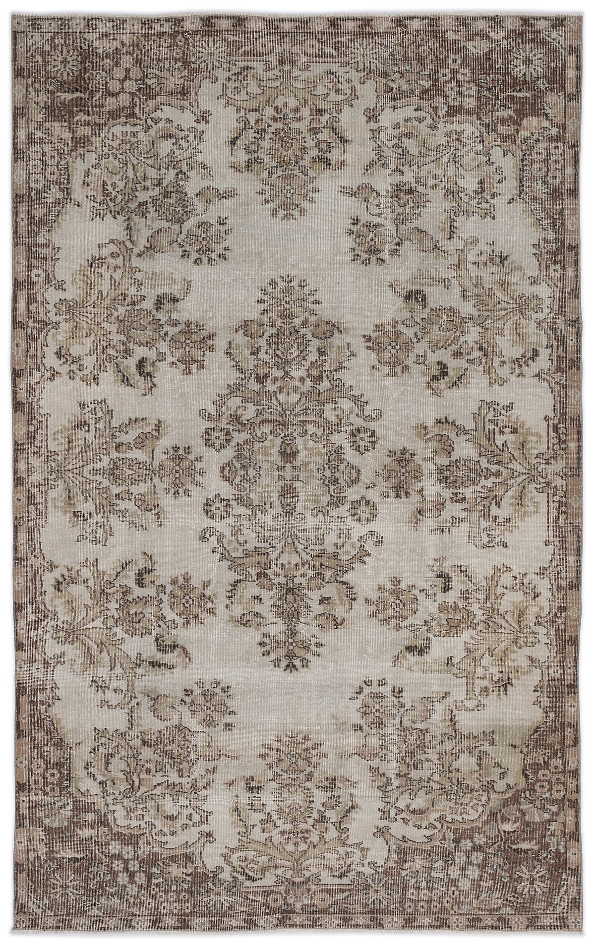 Naturel Over Dyed Vintage Rug 5&#39;11&#39;&#39; x 9&#39;5&#39;&#39; ft 180 x 286 cm