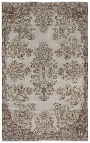 Naturel Over Dyed Vintage Rug 5'11'' x 9'5'' ft 180 x 286 cm