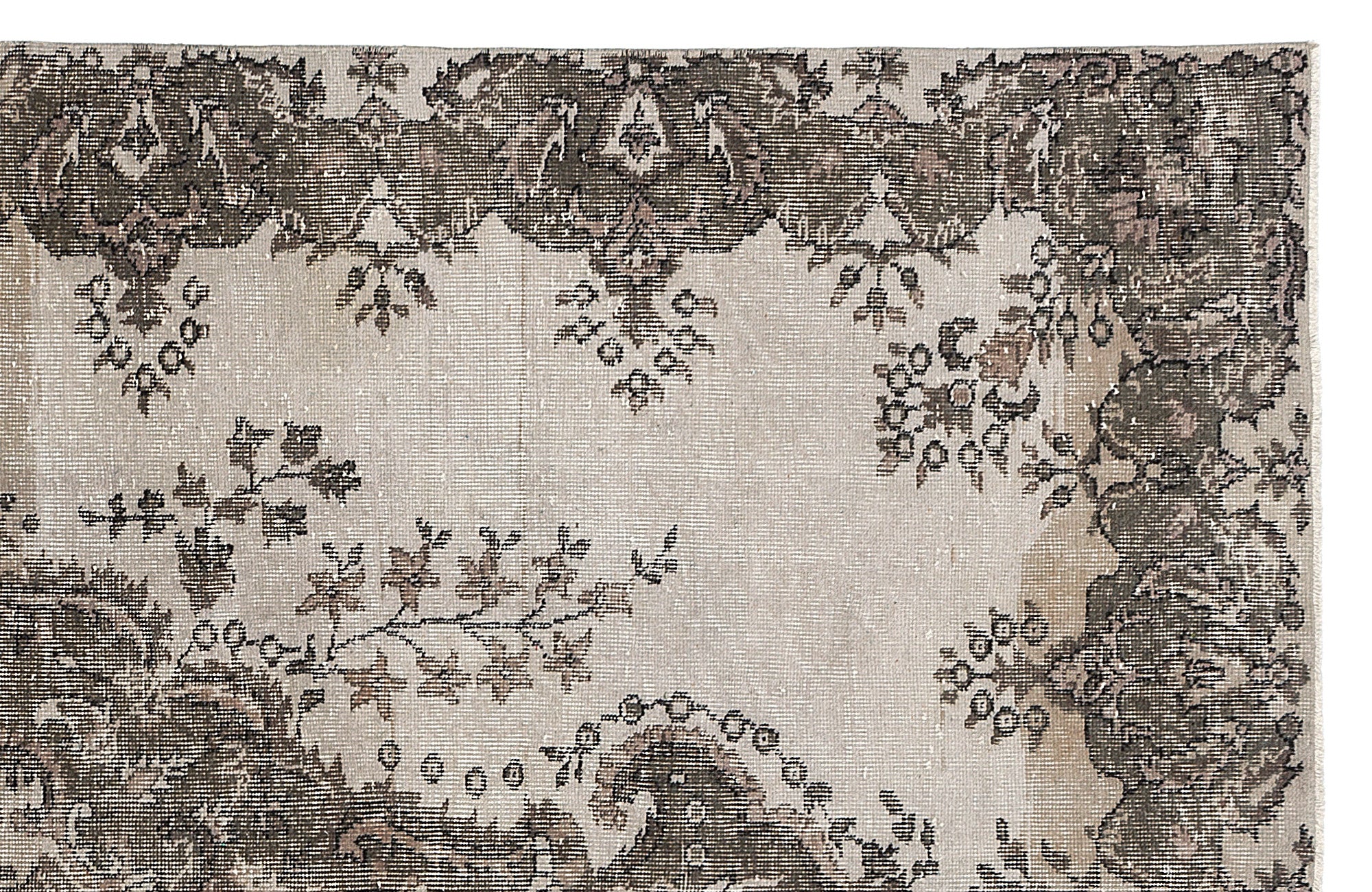 Traditional Design Natural Aged Vintage Rug 5'9'' x 9'5'' ft 176 x 286 ...