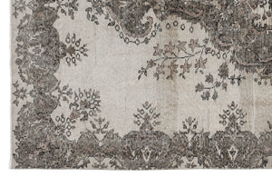 Naturel Over Dyed Vintage Rug 5'9'' x 9'5'' ft 176 x 286 cm