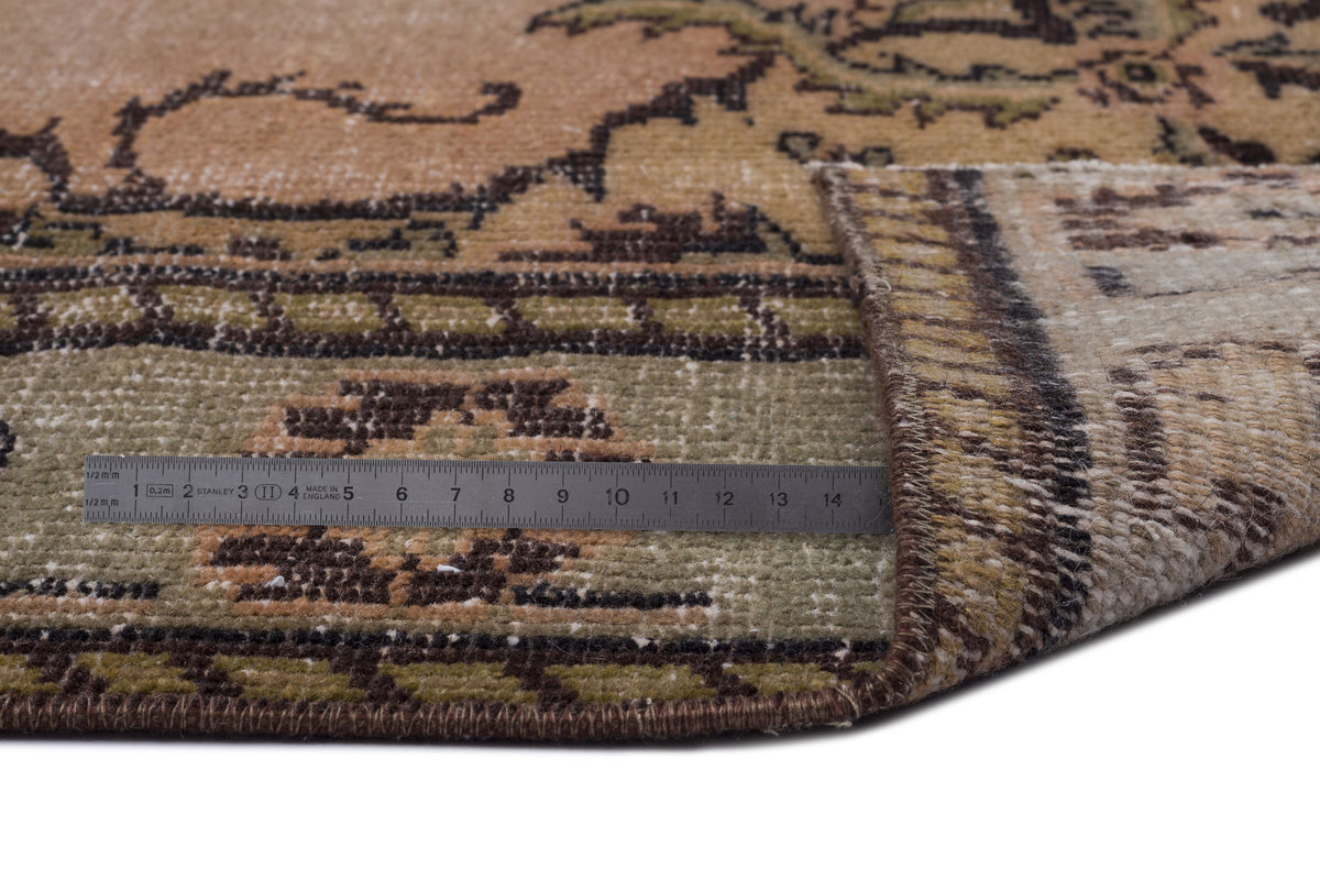 Naturel Over Dyed Vintage Rug 5&#39;5&#39;&#39; x 8&#39;11&#39;&#39; ft 166 x 273 cm