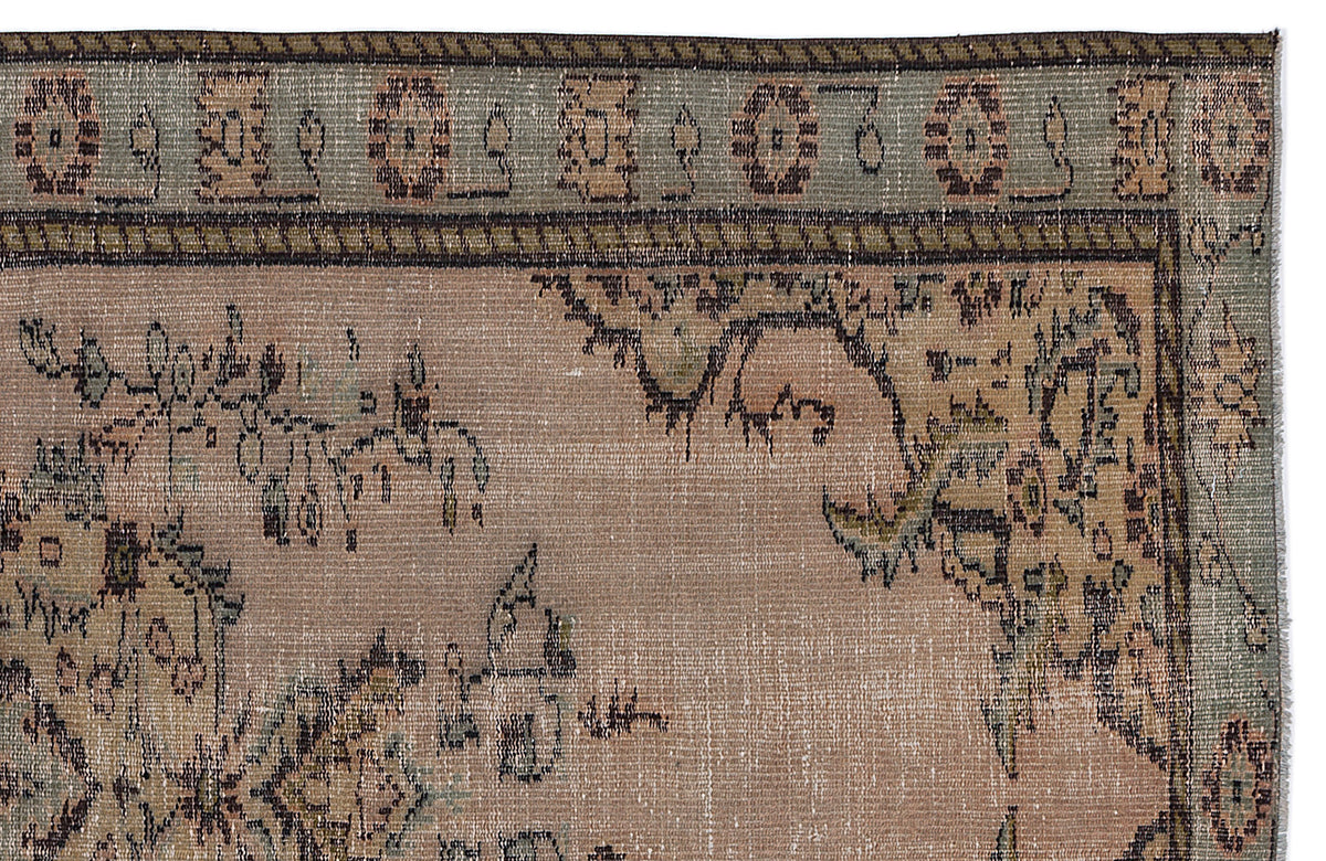 Naturel Over Dyed Vintage Rug 5&#39;5&#39;&#39; x 8&#39;11&#39;&#39; ft 166 x 273 cm