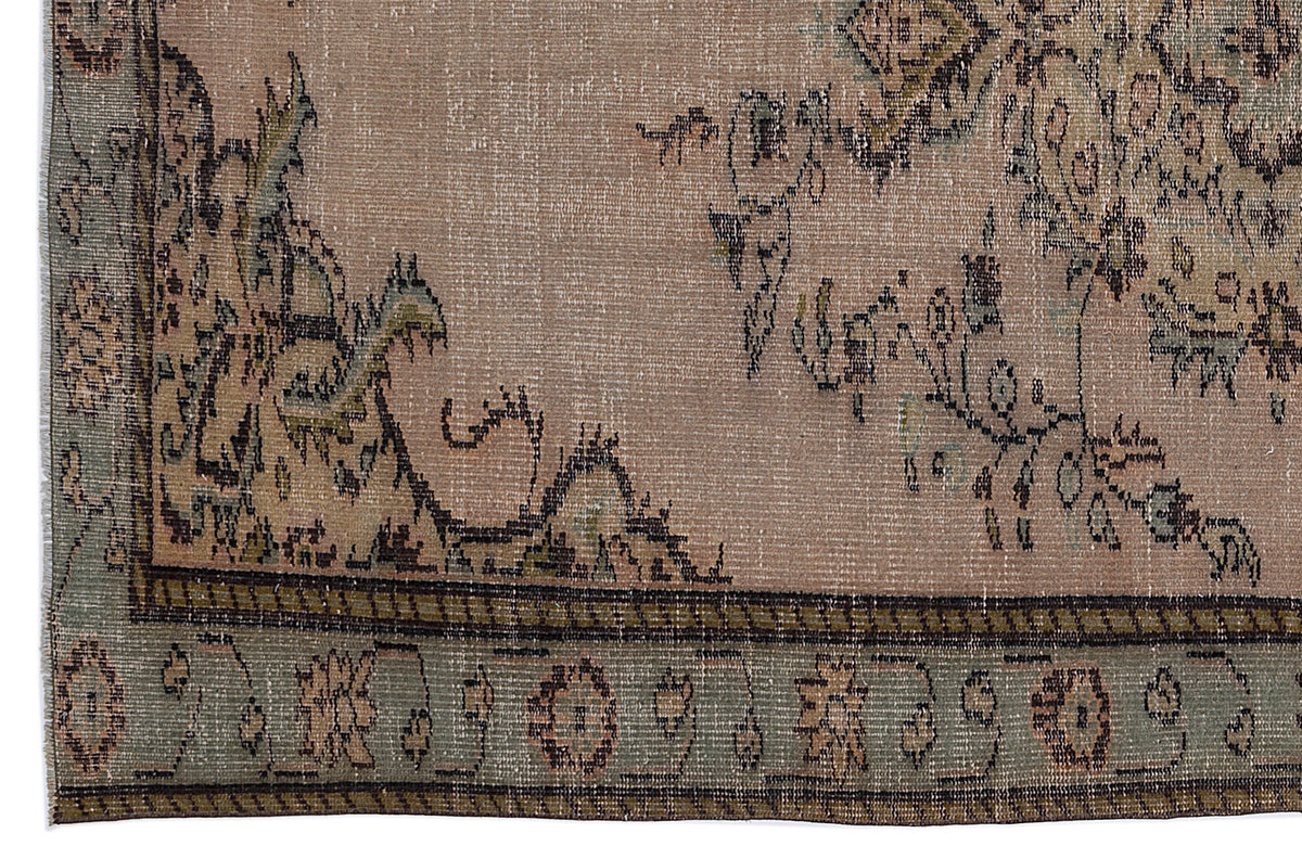 Naturel Over Dyed Vintage Rug 5&#39;5&#39;&#39; x 8&#39;11&#39;&#39; ft 166 x 273 cm