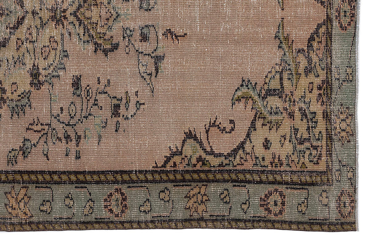 Naturel Over Dyed Vintage Rug 5&#39;5&#39;&#39; x 8&#39;11&#39;&#39; ft 166 x 273 cm