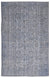 Retro Design Stone Blue Over Dyed Vintage Rug 5'9'' x 8'11'' ft 174 x 272 cm