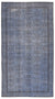 Blue Over Dyed Vintage Rug 5'6'' x 10'3'' ft 168 x 312 cm