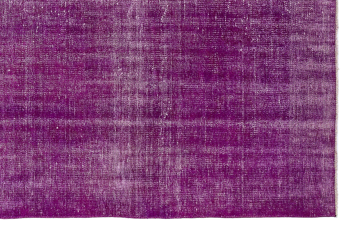 Fuchsia Over Dyed Vintage Rug 6&#39;2&#39;&#39; x 9&#39;1&#39;&#39; ft 188 x 277 cm