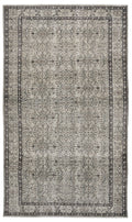Beige Over Dyed Vintage Rug 5'5'' x 8'12'' ft 164 x 274 cm