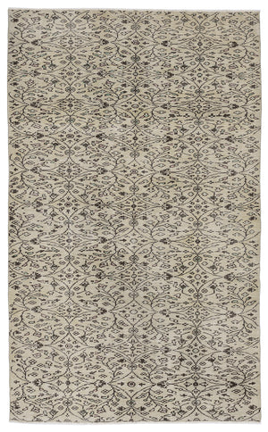 Naturel Over Dyed Vintage Rug 5'5'' x 8'11'' ft 164 x 272 cm