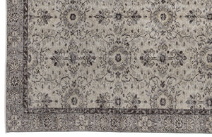 Beige Over Dyed Vintage Rug 4'10'' x 8'7'' ft 148 x 262 cm