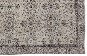 Beige Over Dyed Vintage Rug 4'10'' x 8'7'' ft 148 x 262 cm