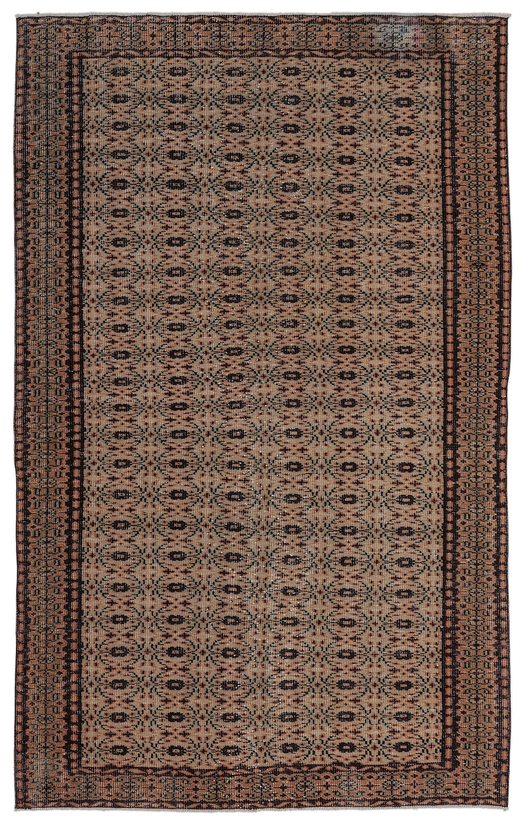 Naturel Over Dyed Vintage Rug 5'7'' x 9'0'' ft 171 x 275 cm