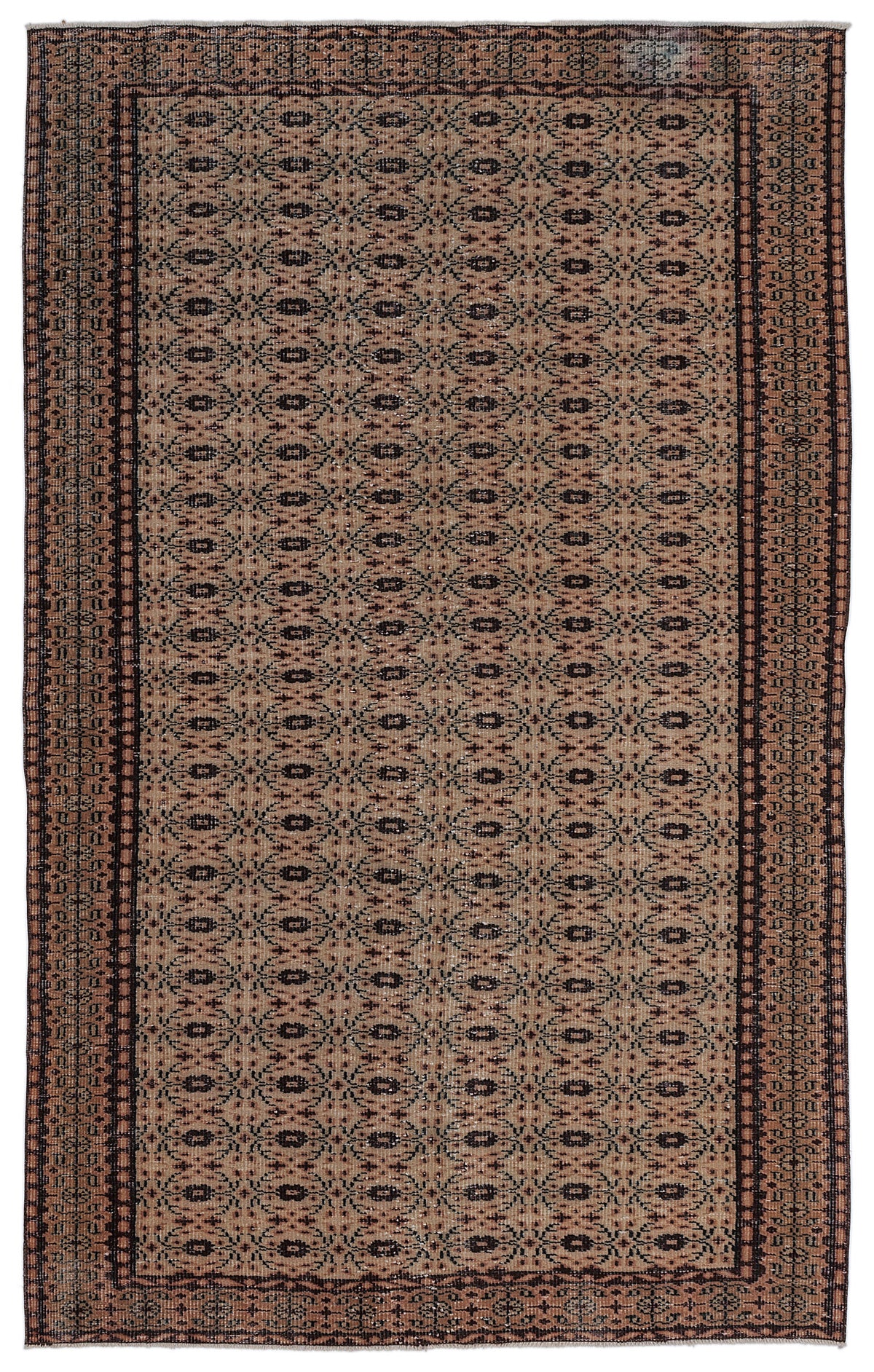 Naturel Over Dyed Vintage Rug 5&#39;7&#39;&#39; x 9&#39;0&#39;&#39; ft 171 x 275 cm