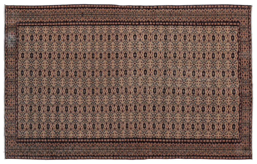 Naturel Over Dyed Vintage Rug 5'7'' x 9'0'' ft 171 x 275 cm