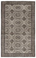 Beige Over Dyed Vintage Rug 4'12'' x 8'1'' ft 152 x 246 cm