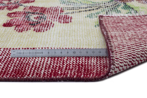 Retro Over Dyed Vintage Rug 5'7'' x 8'8'' ft 169 x 264 cm
