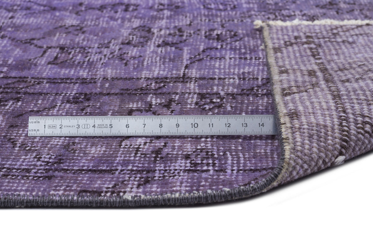 Purple Over Dyed Vintage Rug 5&#39;1&#39;&#39; x 8&#39;9&#39;&#39; ft 154 x 266 cm