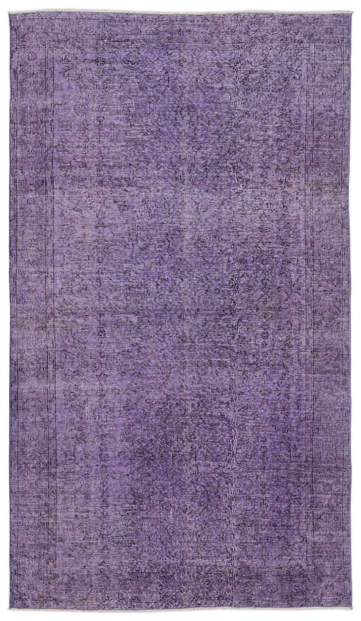 Purple Over Dyed Vintage Rug 5&#39;1&#39;&#39; x 8&#39;9&#39;&#39; ft 154 x 266 cm