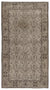 Beige Over Dyed Vintage Rug 3'9'' x 6'11'' ft 115 x 212 cm