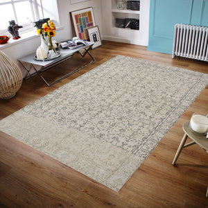 Beige Over Dyed Rug I Traditional Design Rug | Turkish Rug | Hand Weaving Rug  | Bedroom Rug | Wool Rug | Vintage Rug | Tumbled Rug  | Naturel Rug | Boho Rug I 6'3'' x 9'7'' ft 190 x 293 cm