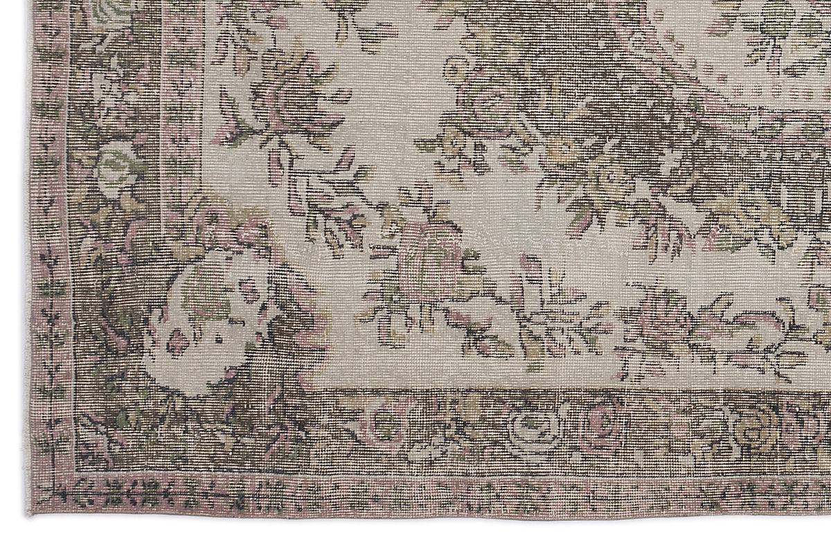 Naturel Over Dyed Vintage Rug 5&#39;10&#39;&#39; x 9&#39;5&#39;&#39; ft 178 x 288 cm