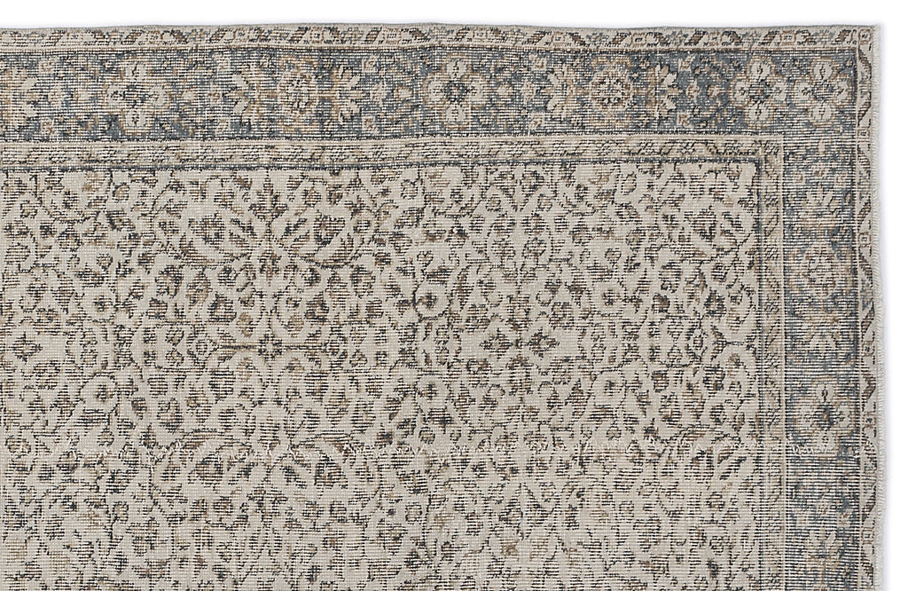 Naturel Over Dyed Vintage Rug 5'12'' x 9'7'' ft 182 x 291 cm