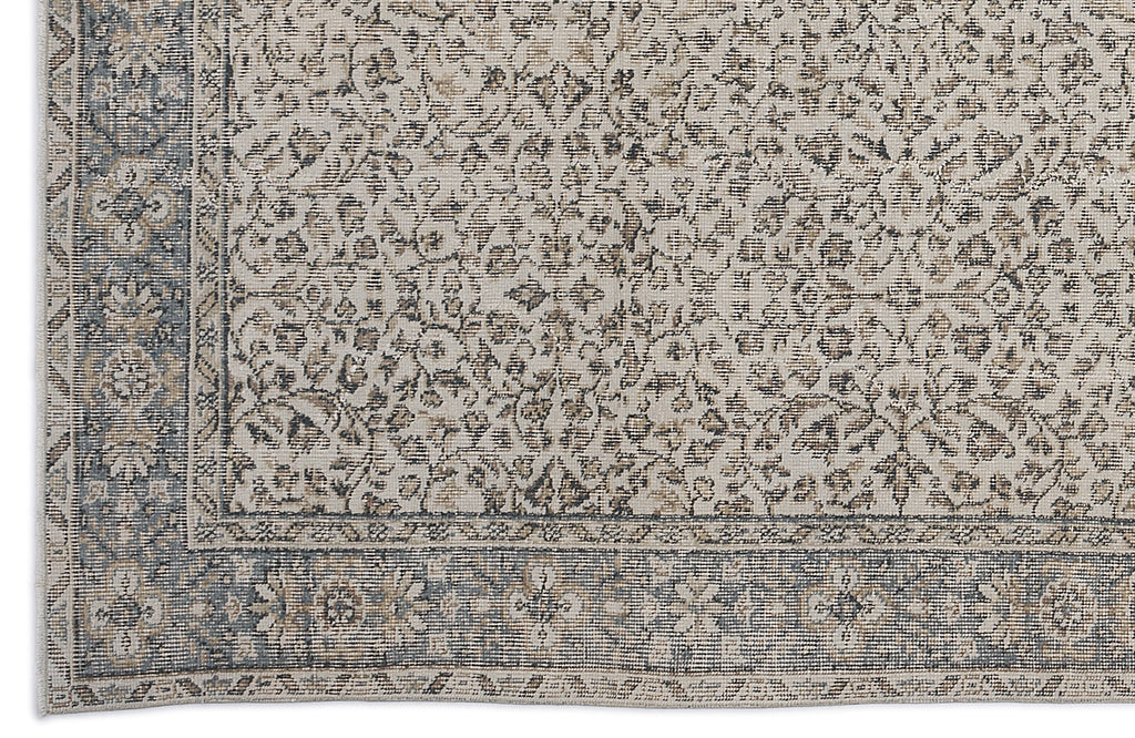 Naturel Over Dyed Vintage Rug 5'12'' x 9'7'' ft 182 x 291 cm