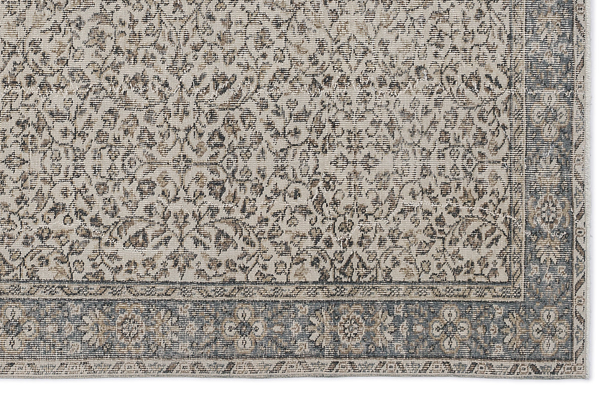 Naturel Over Dyed Vintage Rug 5&#39;12&#39;&#39; x 9&#39;7&#39;&#39; ft 182 x 291 cm