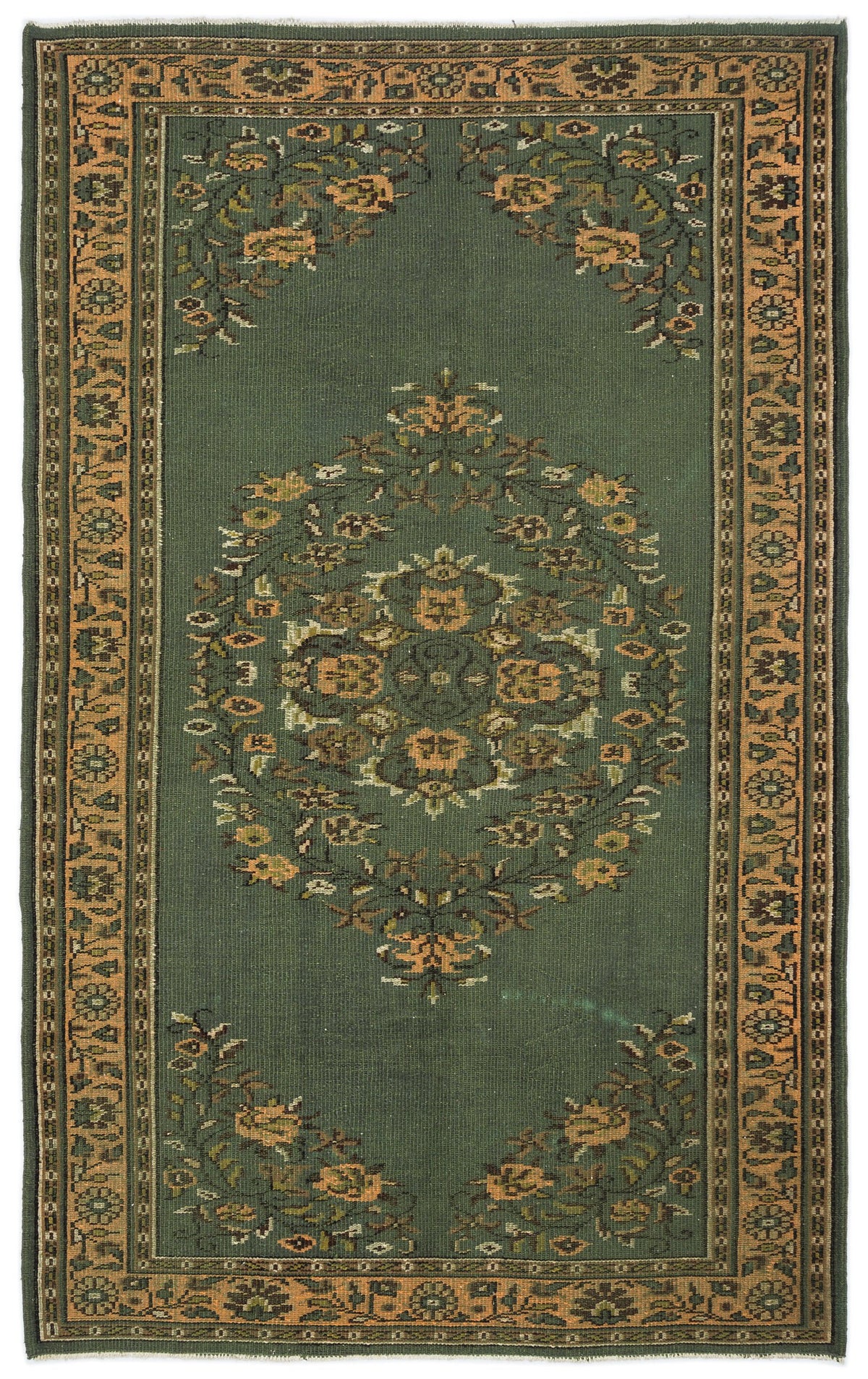 Naturel Over Dyed Vintage Rug 5&#39;11&#39;&#39; x 9&#39;5&#39;&#39; ft 181 x 288 cm