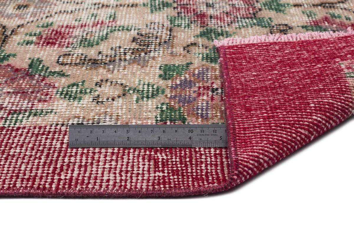 Retro Over Dyed Vintage Rug 5&#39;5&#39;&#39; x 9&#39;5&#39;&#39; ft 166 x 286 cm