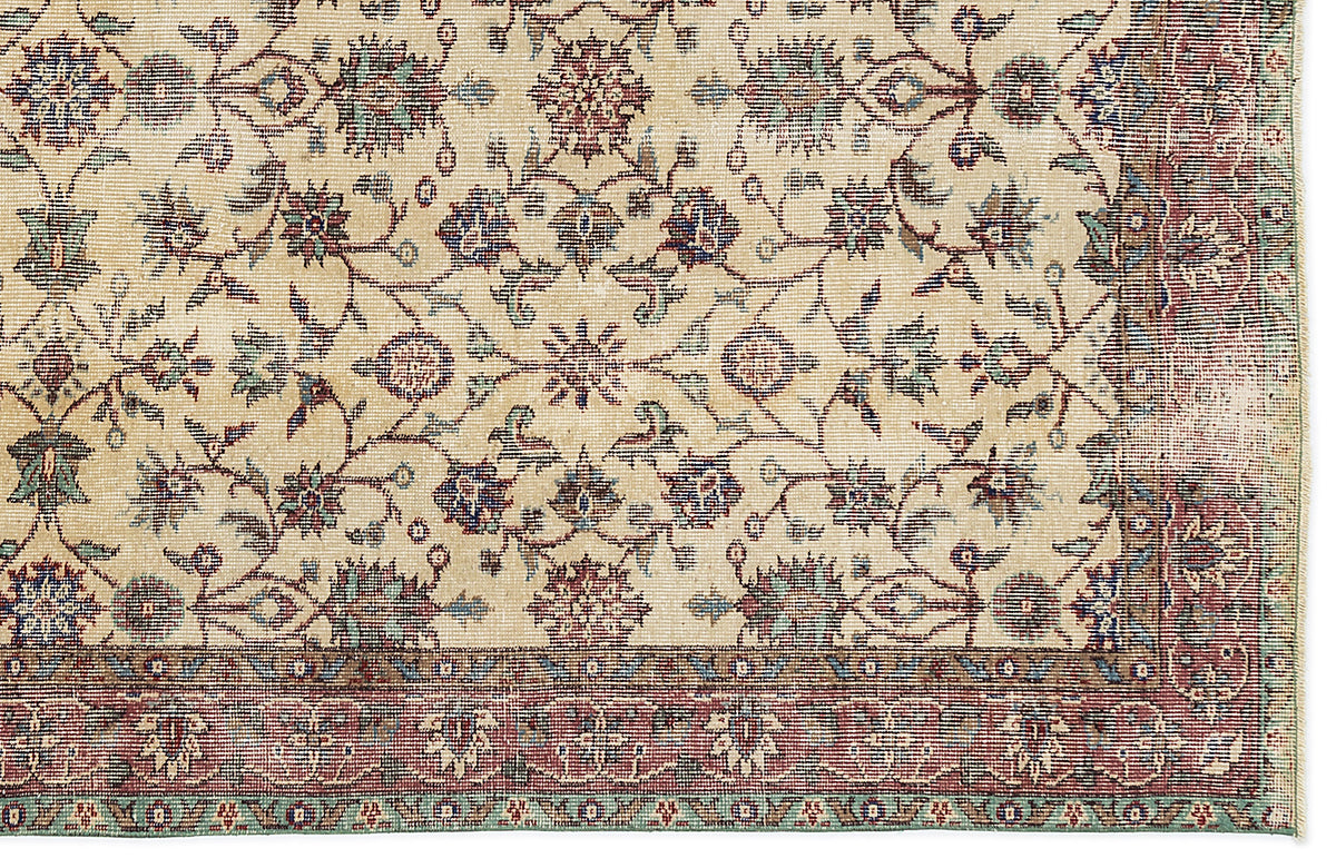 Naturel Over Dyed Vintage Rug 5&#39;3&#39;&#39; x 8&#39;8&#39;&#39; ft 160 x 264 cm