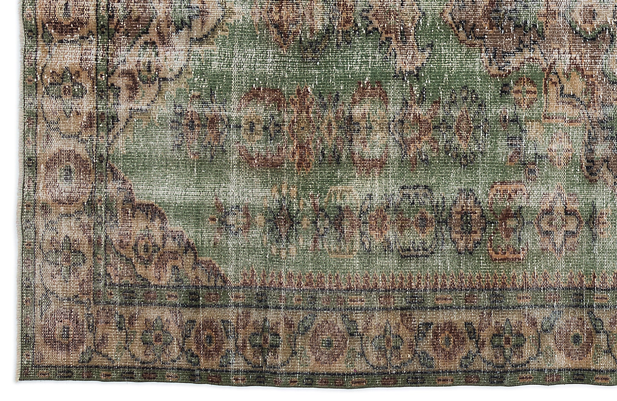 Naturel Over Dyed Vintage Rug 5'12'' x 9'3'' ft 182 x 283 cm