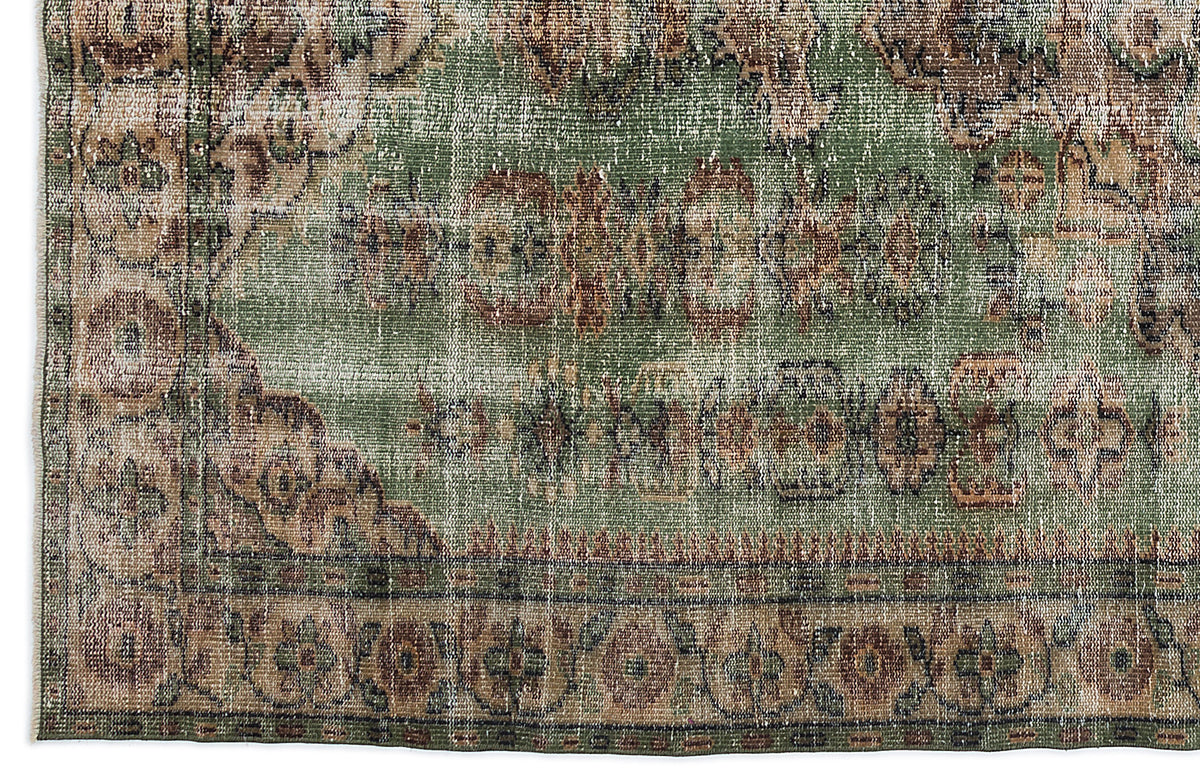 Naturel Over Dyed Vintage Rug 5&#39;12&#39;&#39; x 9&#39;3&#39;&#39; ft 182 x 283 cm