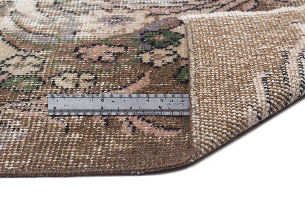 Naturel Over Dyed Vintage Rug 5&#39;5&#39;&#39; x 9&#39;10&#39;&#39; ft 165 x 300 cm